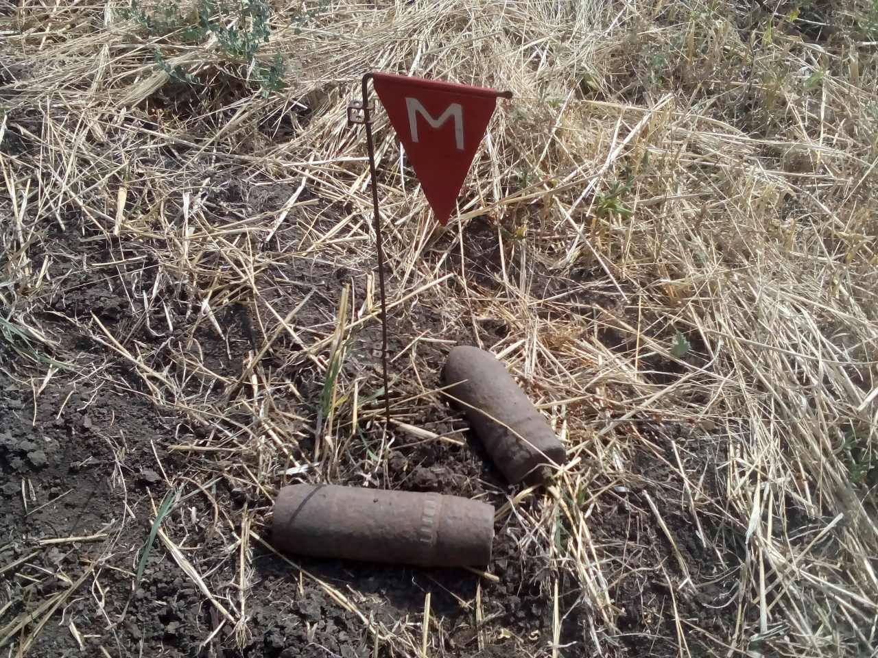 У села Шевченково нашли мину и два артснаряда