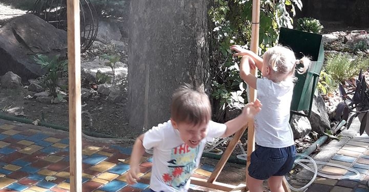 И в Николаевском зоопарке для посетителей появилась «водяная арка»