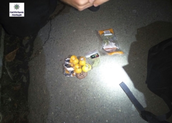 В Центральном районе Николаева патрульные задержали очередного «закладчика» – он закапывал экстази, «кристаллы» и коноплю