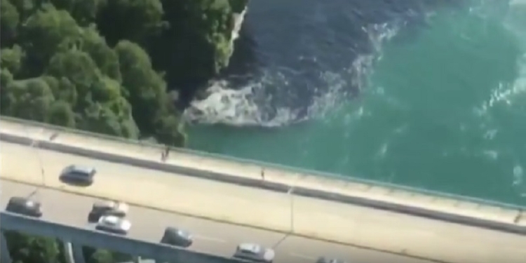 Загадили: Ниагарский водопад почернел из-за сточных вод