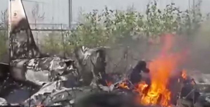 В Казахстане на учебном самолете разбился и сгорел украинский пилот