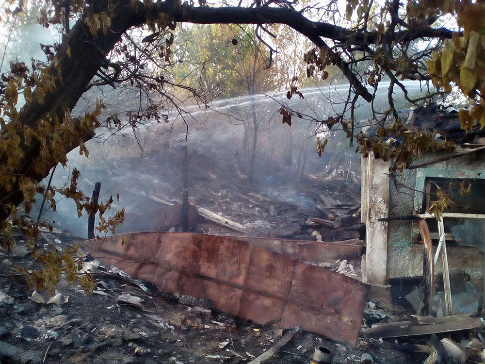 И снова горящая сухая трава: в Доманевском районе огонь перекинулся на крышу жилого дома 1