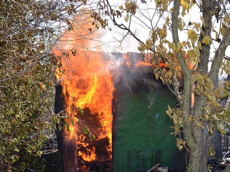 В Корабельном районе Николаева горело садовое товарищество – тушили и спасатели, и работники НАРПа 3