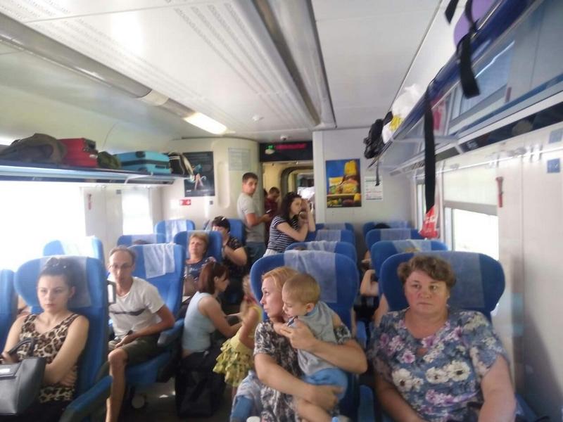 Пассажиры «Интерсити» «Одесса-Киев» ехали стоя из-за нехватки нескольких вагонов 1