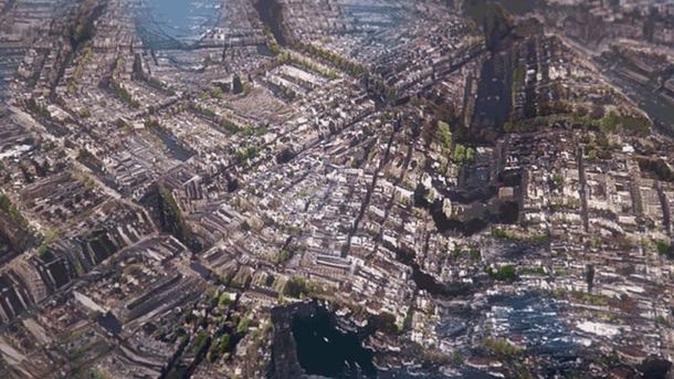 Опубликовано видео бесконечного города: предвидение будущего или художественный эксперимент?