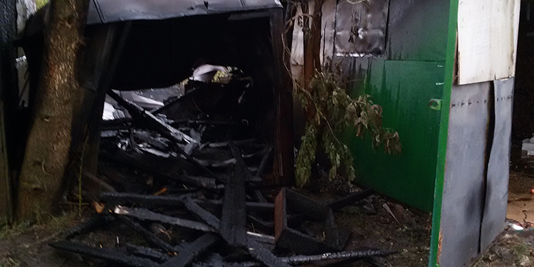 В Николаевской области за сутки спасатели дважды тушили хозяйственные здания