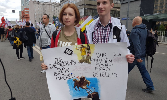 В РФ протестовали против цензуры в Интернете. Более 10 задержанных 9