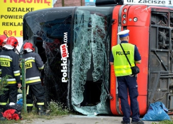 В Польше перевернулся автобус: 28 пострадавших