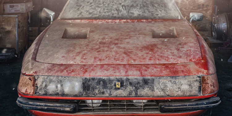 Ferrari 1969 года, 40 лет простоявший в гараже, продадут за почти 2 млн. евро