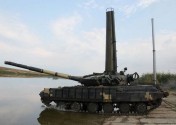 На полигоне Широкий лан прошли учения танкистов – под водой