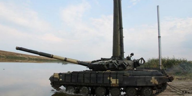 На полигоне Широкий лан прошли учения танкистов – под водой