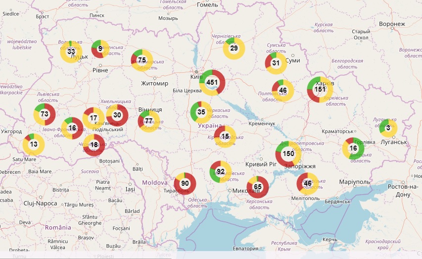 Интерактивная карта свалок: Николаевская область не так уж плохо выглядит на фоне других областей 1