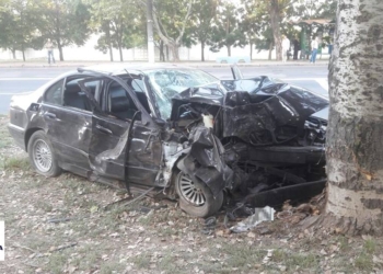 BMW – всмятку: в Николаеве утром произошло ДТП