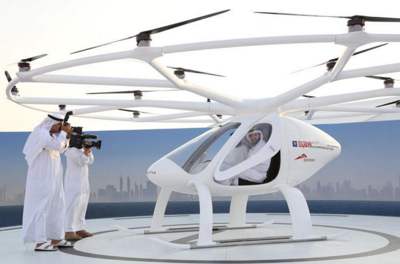 В Дубае прошли испытания беспилотного летающего такси 1