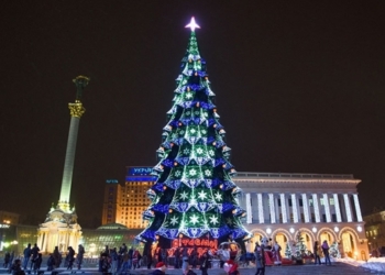 Николаев купил искусственную новогоднюю елку за 2,8 млн.грн высотой 22 м