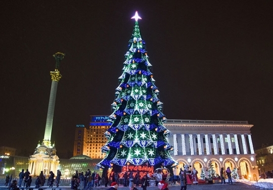 Николаев купил искусственную новогоднюю елку за 2,8 млн.грн высотой 22 м