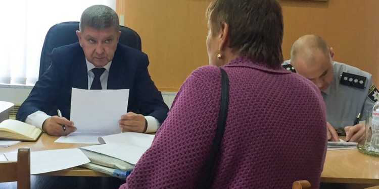 Главный полицейский Николаевщины провел прием во Врадиевке – люди жаловались на земельные проблемы