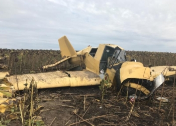 В Хмельницкой области на поле с подсолнечником упал самолет сельхозавиации