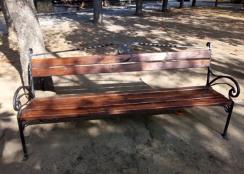 В Каштановом сквере сняли скамейки – их отреставрируют ко Дню города Николаева