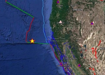 У берегов Калифорнии произошли два мощных землетрясения подряд