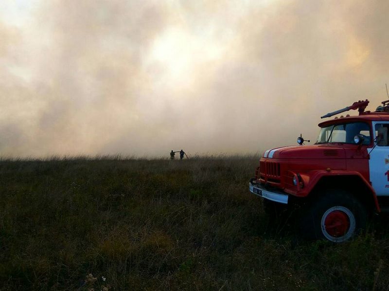 В Полтавской области охвачены пожаром 70 га поверхностных залежей торфа 1