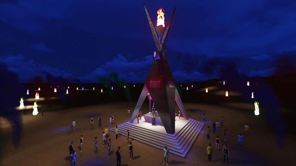 На Кинбурне одесский художник зажжет 13-метровую «Агонь Бабу» 15