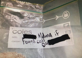 Австралиец подписал пакетик с наркотиком, чтоб не потерять. Нашла полиция