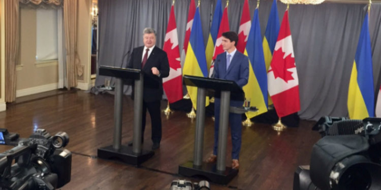 Порошенко и Трюдо договорились об открытии нового Генконсульства Украины в Канаде