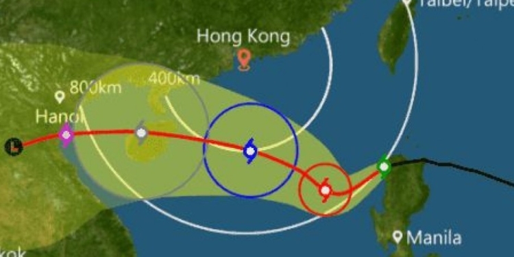 На Филиппины, юг Китая и север Вьетнама идет шторм «Ханун»