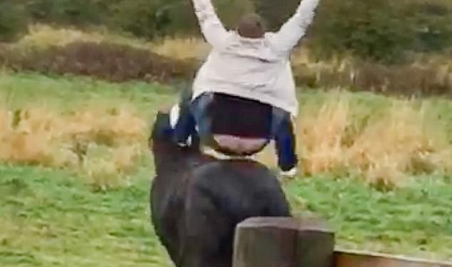 «На коня» – решил англичанин после двух стопок водки. В прямом смысле