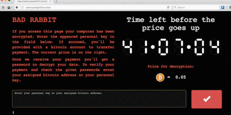 Новый компьютерный вирус Bad Rabbit, атаковавший три страны, похож на Petya