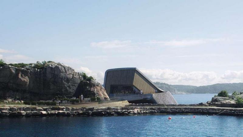 В Норвегии откроется подводный ресторан, который идеально впишется в природную среду 5