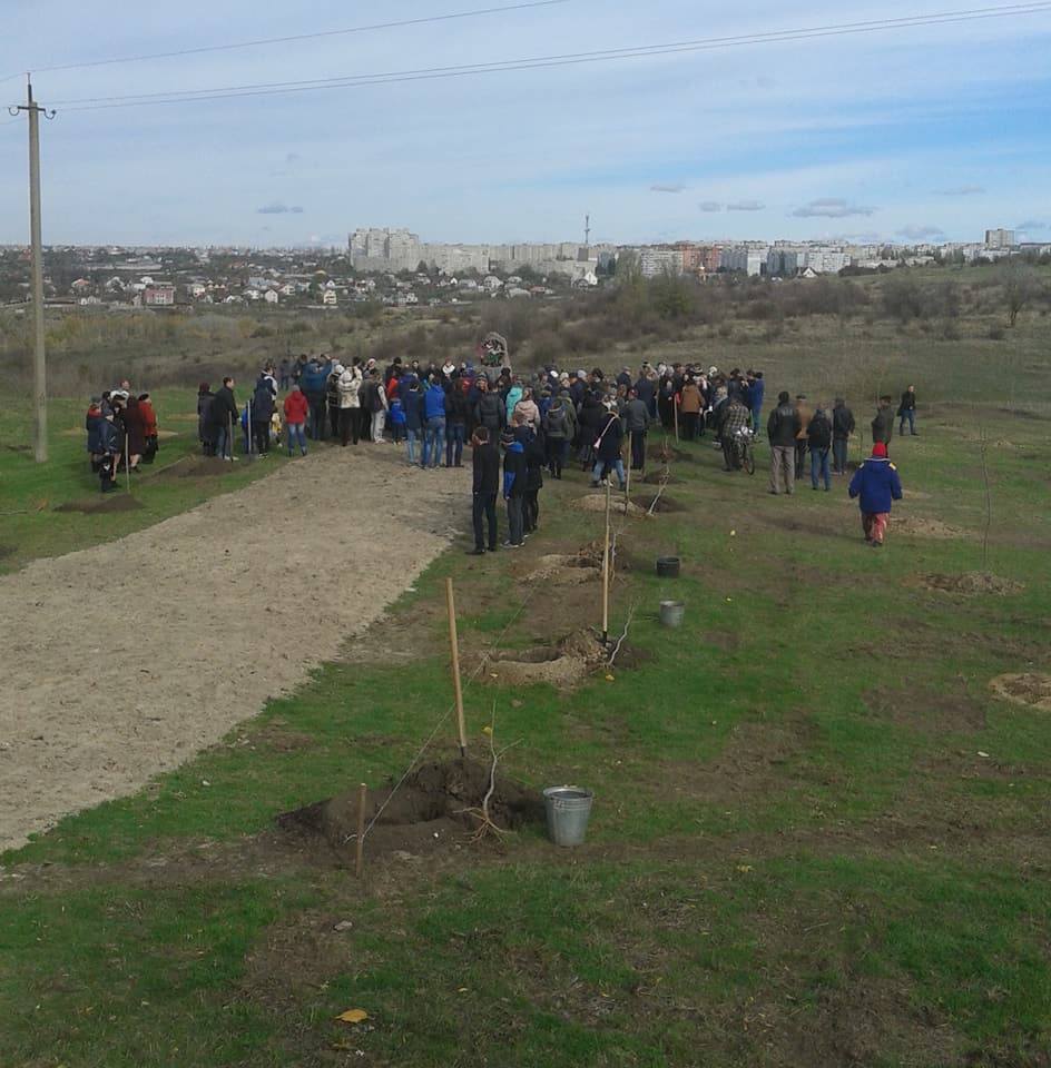 На Николаевщине высадили 127 деревьев в память о выживших узниках концентрационного лагеря 3