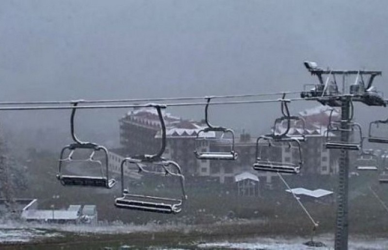 В Карпатах выпал первый в этом году снег 5