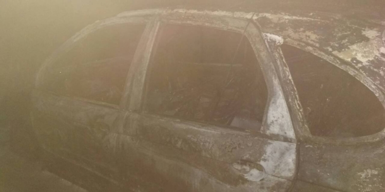 На Николаевщине дотла сгорел автомобиль “Renault”