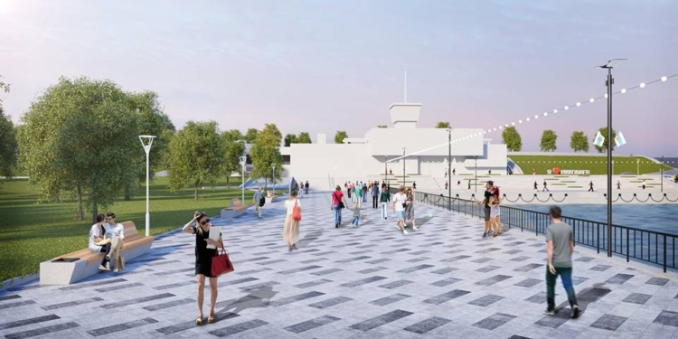 «Это должна быть безопасная, красивая, освещенная набережная»: в Николаеве презентовали проект реконструкции набережной у речного вокзала