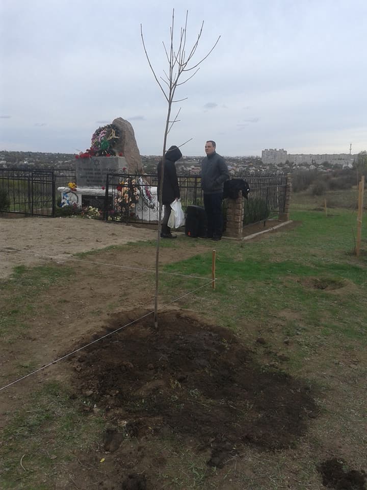 На Николаевщине высадили 127 деревьев в память о выживших узниках концентрационного лагеря 17