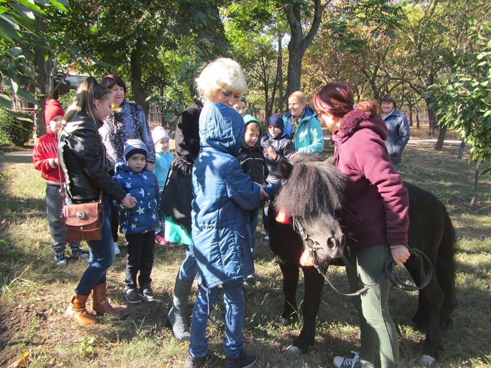 В Николаевском зоопарке продолжает проводить сеансы зоотерапии для детей с особыми потребностями 17