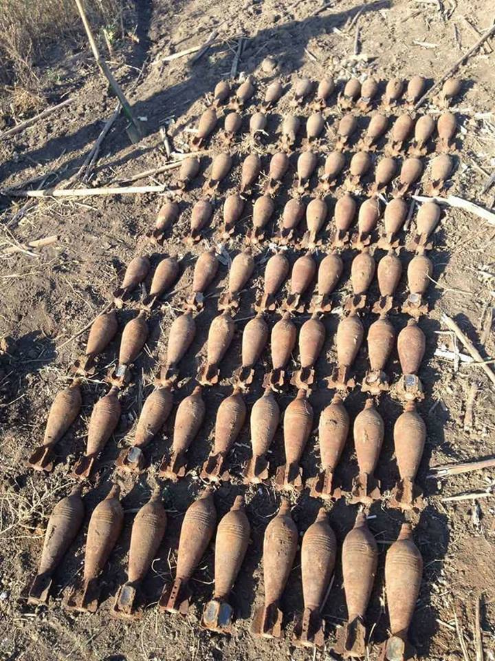 В селе на Николаевщине нашли пару старых мин и вызвали саперов - те обнаружили еще 77 1