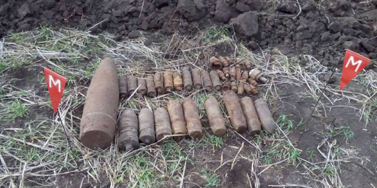 У Шевченково на Николаевщине нашли 38 взрывоопасных предметов. Не в первый раз