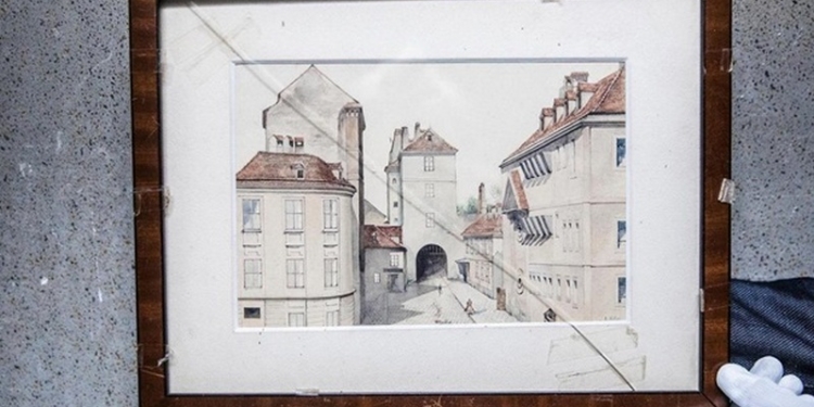 Неизвестную акварель Гитлера купили на блошином рынке за 75 центов. А два голландских аукционных дома отказались выставить ее на продажу