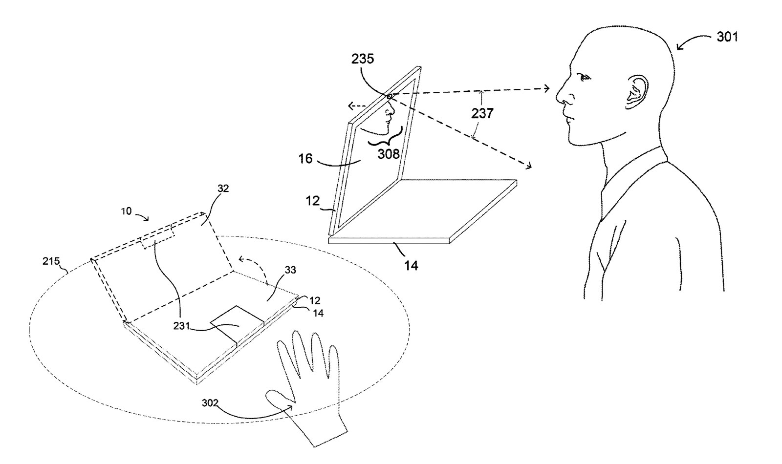 Google запатентовала ноутбук с дисплеем, который подстраивается под пользователя