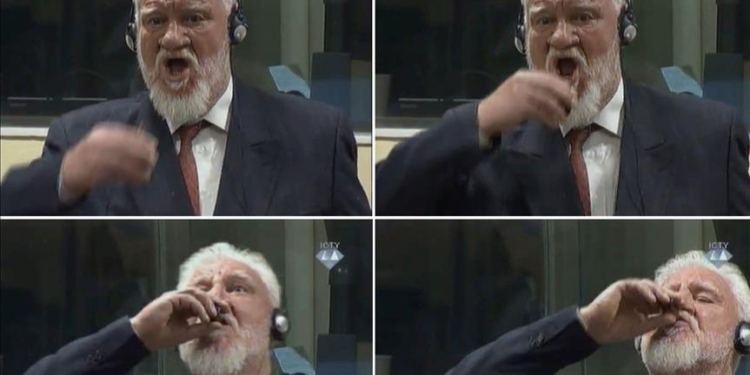 После приговора. В Гаагском трибунале принял яд хорватский генерал