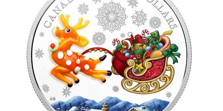 Дизайн канадской рождественской монеты разработала украинская художница