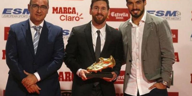 Месси вручили четвертую в его карьере “Золотую бутсу” – в минувшем сезоне он забил 37 голов