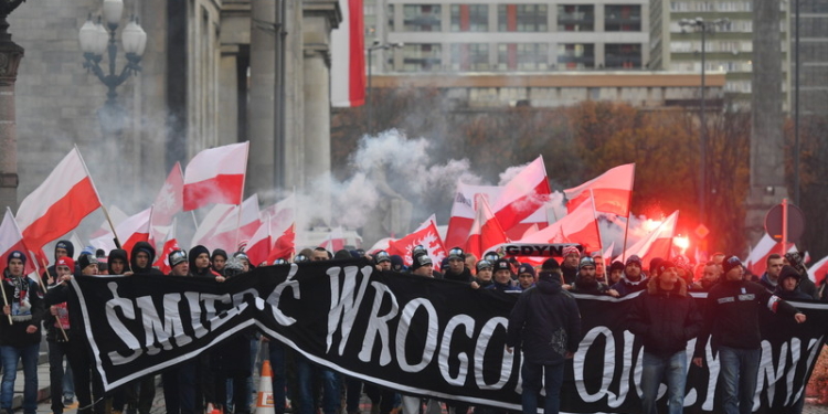 В Варшаве на марше независимости задержаны 45 националистов
