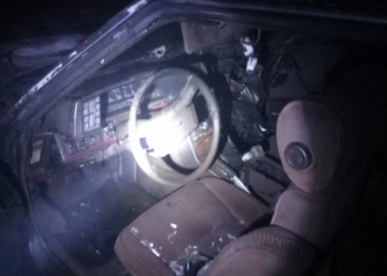 В Николаеве горела Mazda, припаркованная на улице