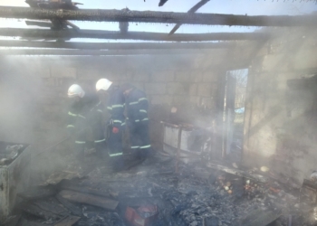 В Радостном Саду под Николаевом горел гараж