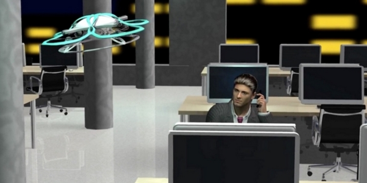 Волшебный пинок домой: японская компания Taisei создала дрона, который будет бороться с заработавшимися сотрудниками