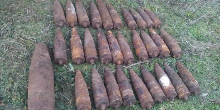 На Николаевщине обезвредили 30 снарядов времен прошлых войн